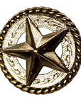 1 1/4 In Hilason Western Horse Star Screw Back 2 Tone Finishing tackHeadstall Saddle Concho