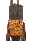 American Darling ADBG519BRAC2 Wallet Hair-On Genuine Leather Women Bag Western Handbag Purse