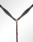 American Darling Western Horse Floral Headstall Tack Set Genuine Leather