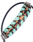 American Darling Western Horse Floral Headstall Tack Set Genuine Leather