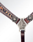 American Darling Western Horse Floral Headstall Tack Set Genuine Leather