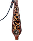 American Darling Western Horse Floral Headstall Tack Set Genuine Leather