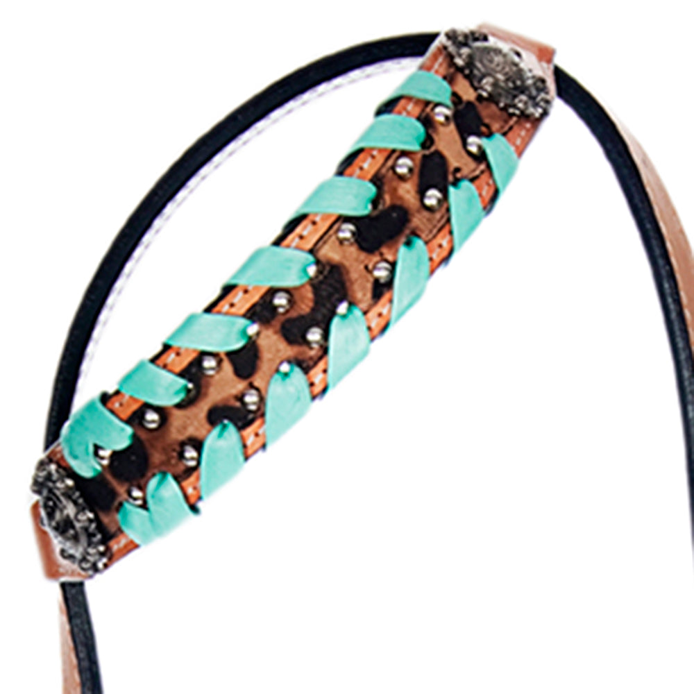 American Darling Western Horse Floral Headstall Tack Set Genuine Leather