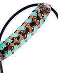 American Darling Western Horse Floral Headstall Tack Set Genuine Leather