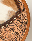 American Darling ADBG563TAW Canteen Hand Tooled Hair-On Genuine Leather Women Bag Western Handbag Purse