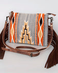 American Darling Cross Body Saddle Blanket Genuine Leather Women Bag Western Handbag Purse