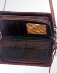 American Darling ORGANISER Upcycled Wool Genuine Leather women bag western handbag purse