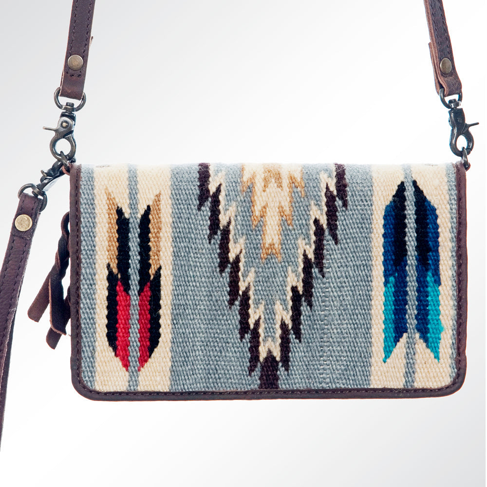 American Darling Organiser Saddle Blanket Genuine Leather Women Bag Western Handbag Purse
