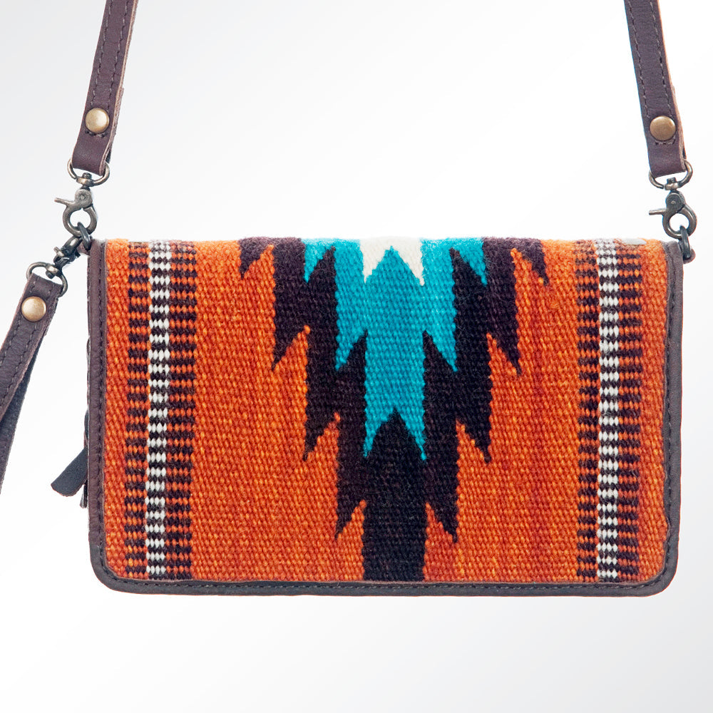 American Darling Organiser Saddle Blanket Genuine Leather Women Bag Western Handbag Purse
