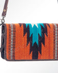 American Darling Organiser Saddle Blanket Genuine Leather Women Bag Western Handbag Purse