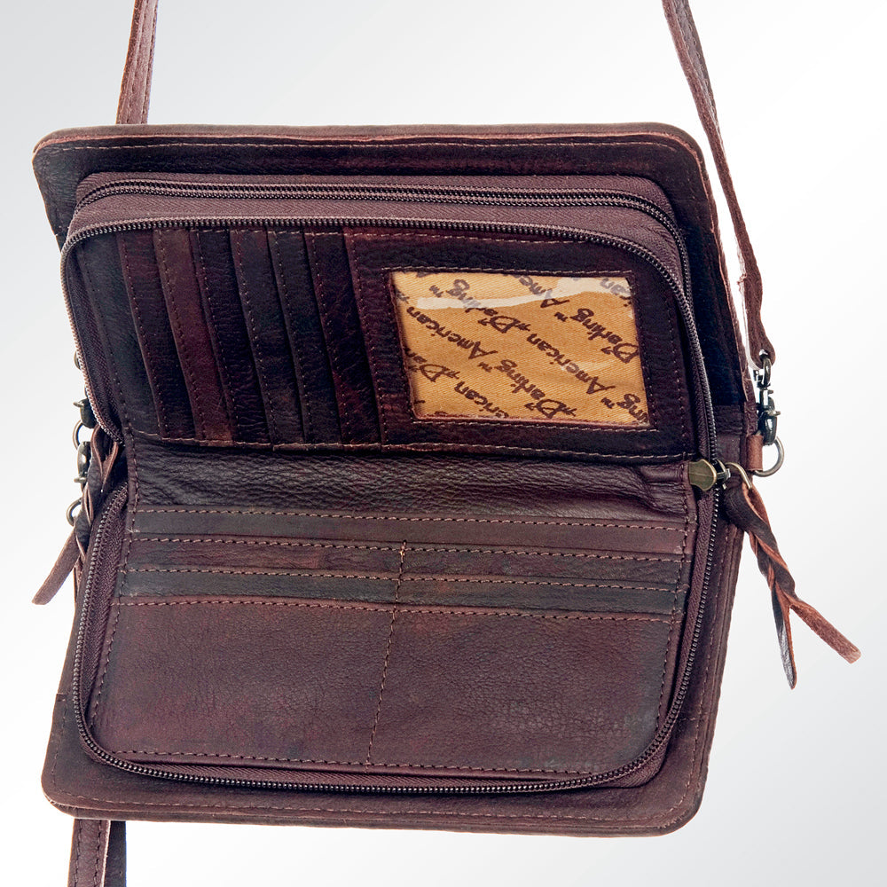 American Darling Organiser Hair On Genuine Leather women bag western handbag purse