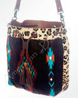 American Darling ADBG574D1 Large Crossbody Saddle Blanket Hair On Genuine Leather Women Bag Western Handbag Purse