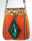 American Darling ADBG574D1 Large Crossbody Saddle Blanket Hair On Genuine Leather Women Bag Western Handbag Purse