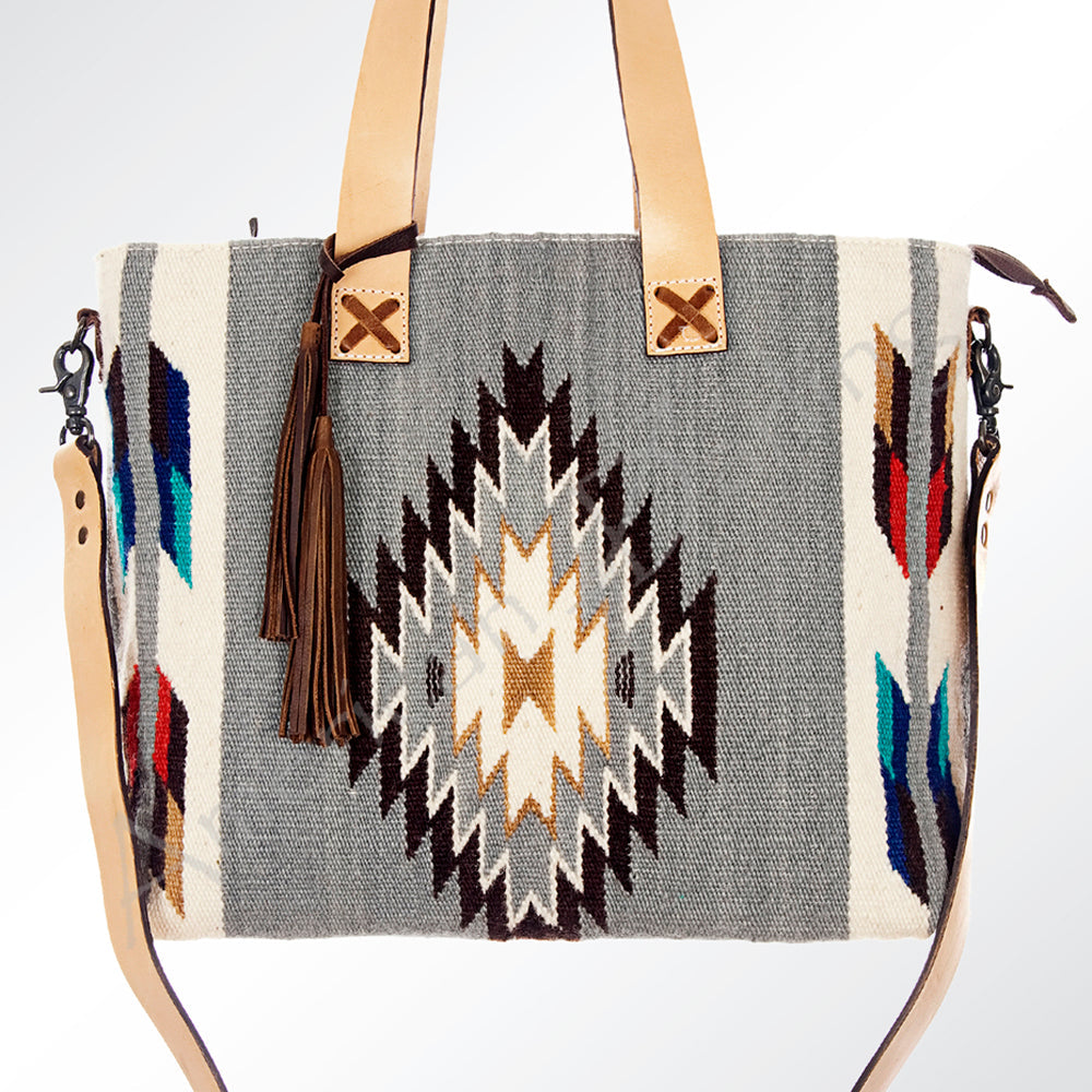 American Darling Tote Saddle Blanket Genuine Leather Women Bag Western Handbag Purse