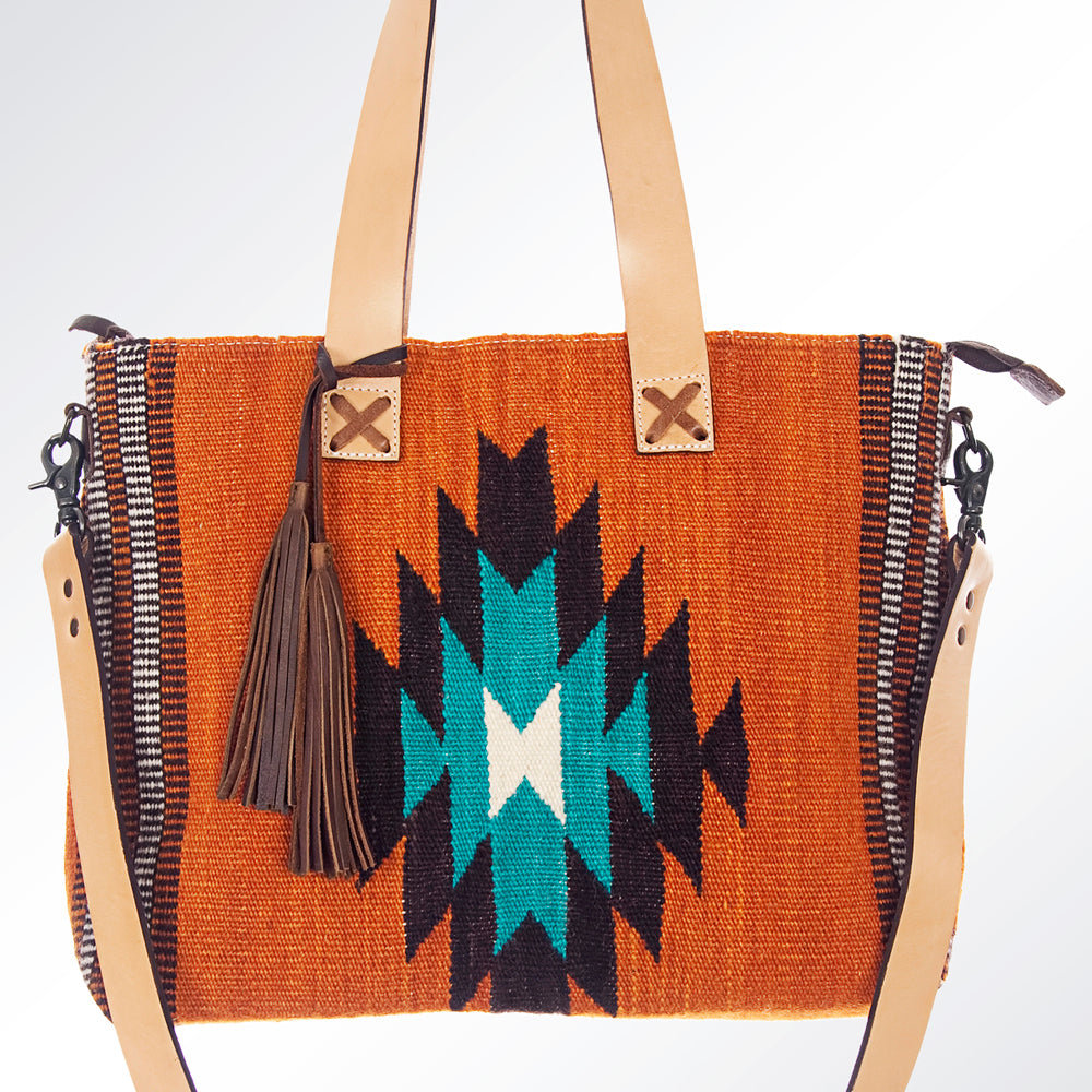 American Darling Tote Saddle Blanket Genuine Leather Women Bag Western Handbag Purse