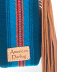 American Darling ADBG496A Clutch Hand Tooled Saddle Blanket Genuine Leather Women Bag Western Handbag Purse