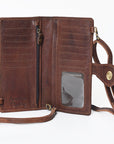 American Darling Wristlet Genuine Leather Women Bag Western Handbag Purse