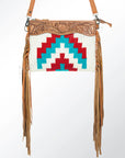 American Darling Cross Body Hand Tooled Saddle Blanket Genuine Leather Women Bag Western Handbag Purse