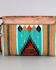 ADBG586 American Darling Hand Tooled Saddle Blanket Genuine Leather Women Bag Western Handbag Purse