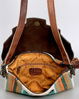 ADBG586 American Darling Hand Tooled Saddle Blanket Genuine Leather Women Bag Western Handbag Purse
