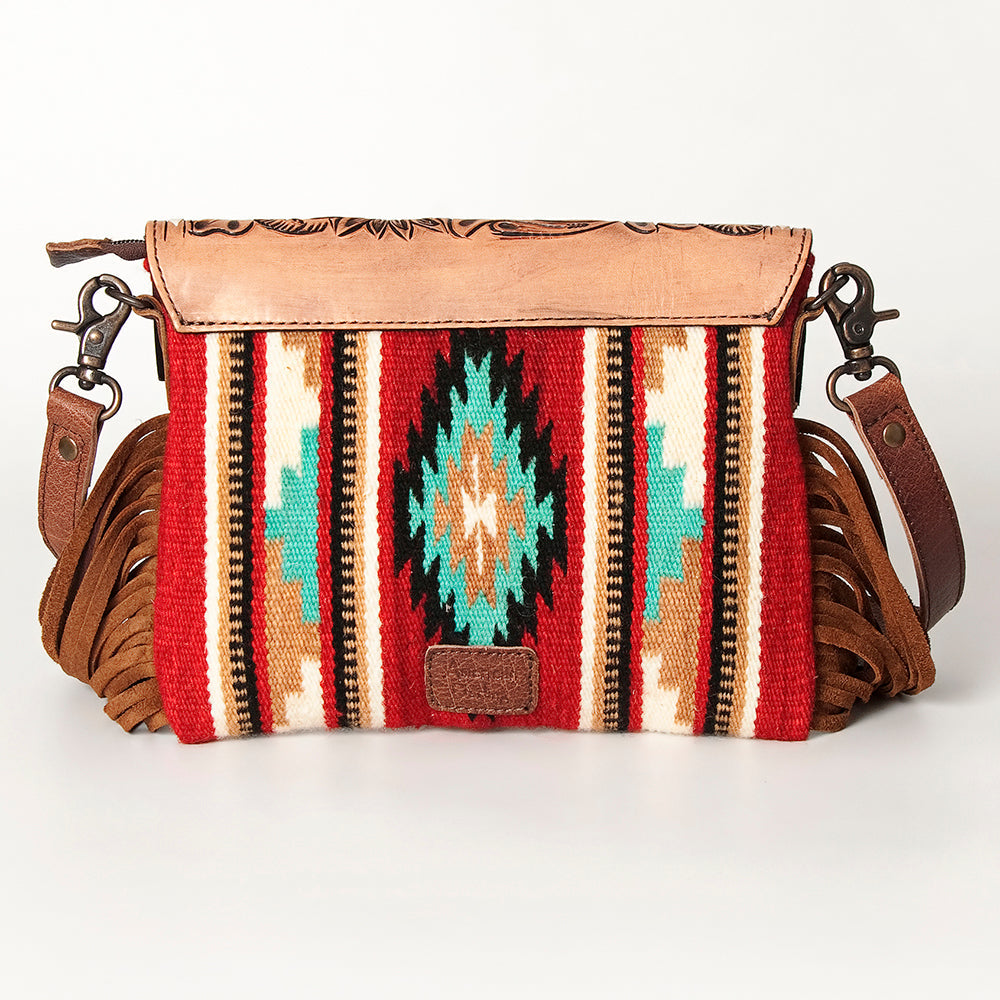 American Darling Crossbody Hand Tooled Saddle Blanket Genuine Leather Women Bag Western Handbag Purse
