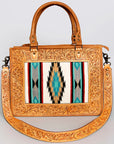 American Darling Tote Saddle Blanket Genuine Leather Western Women Bag Handbag Purse | Western Tote Bag | Travel Tote Bags | College Tote Bag | Casual Tote Bag