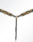 AMERICAN DARLING Western Horse One Ear Headstall Breast Collar Set Leather
