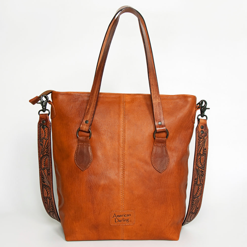 American Darling ADBGZ259 Tote Hand Tooled Genuine Leather Women Bag Western Handbag Purse