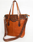 American Darling ADBGZ259 Tote Hand Tooled Genuine Leather Women Bag Western Handbag Purse