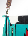 ADBGZ260D1 American Darling Saddle Blanket Hair On Genuine Leather Women Bag Western Handbag Purse