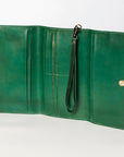 American Darling ADBGZ266 Wristlet Hand Tooled Genuine Leather Women Bag Western Handbag Purse