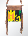 American Darling ADBGZ269 Signature Crossbody Hand Tooled Saddle Blanket Genuine Leather Women Bag Western Handbag Purse
