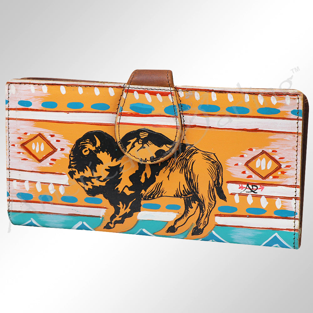 American Darling Wristlet Genuine Leather Women Bag Western Handbag Purse