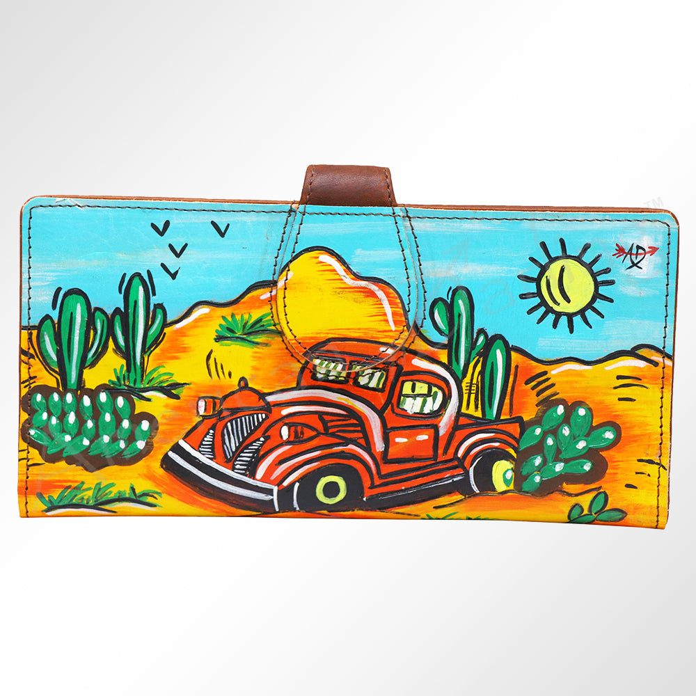 American Darling Wristlet Genuine Leather Women Bag Western Handbag Purse