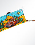 American Darling Wristlet Genuine Leather Women Bag Western Handbag Purse