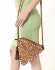 American Darling Crossbody Hand Tooled Genuine Leather Women Bag Western Handbag Purse