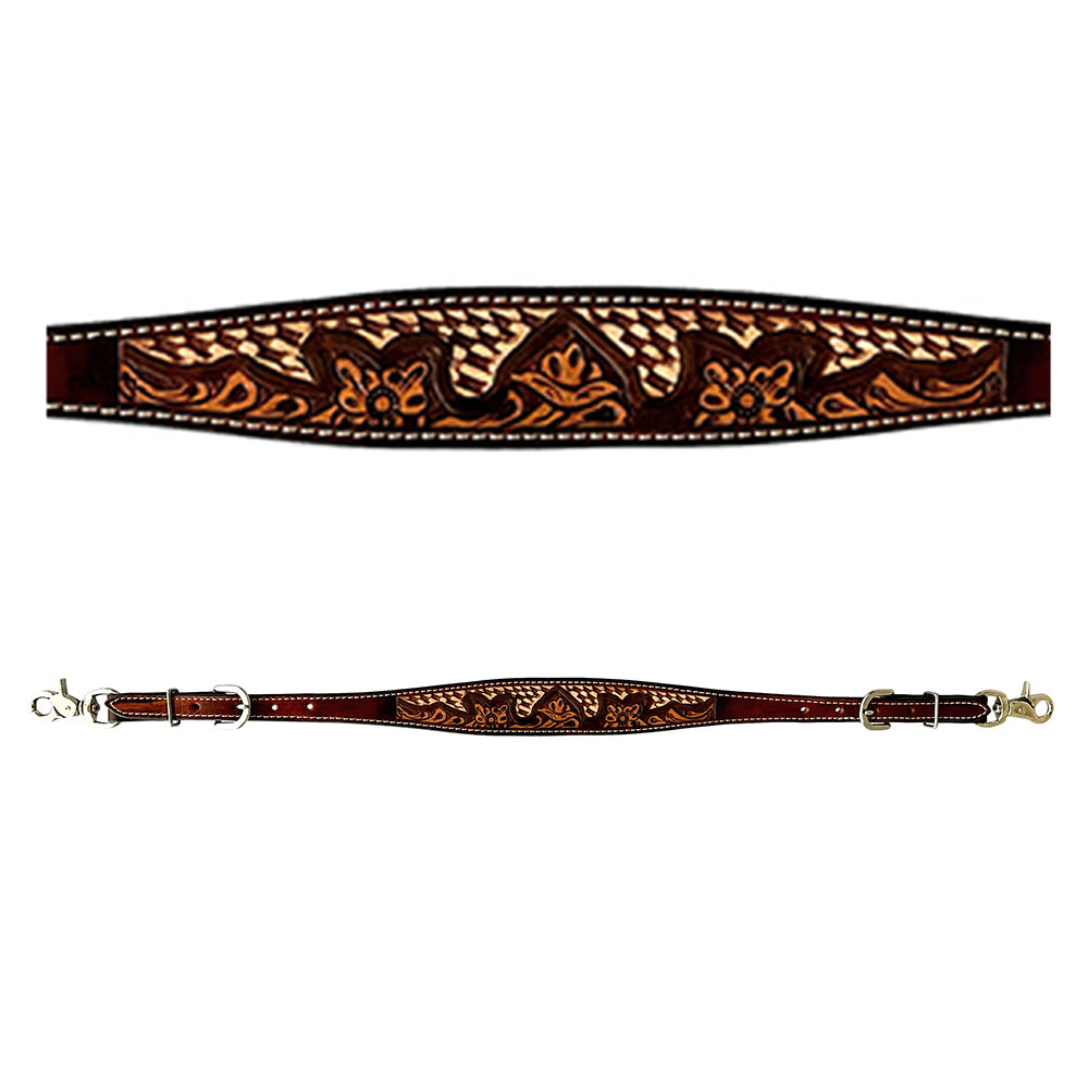 Bar H Equine American Leather Horse Saddle Tack One Ear Headstall Brown