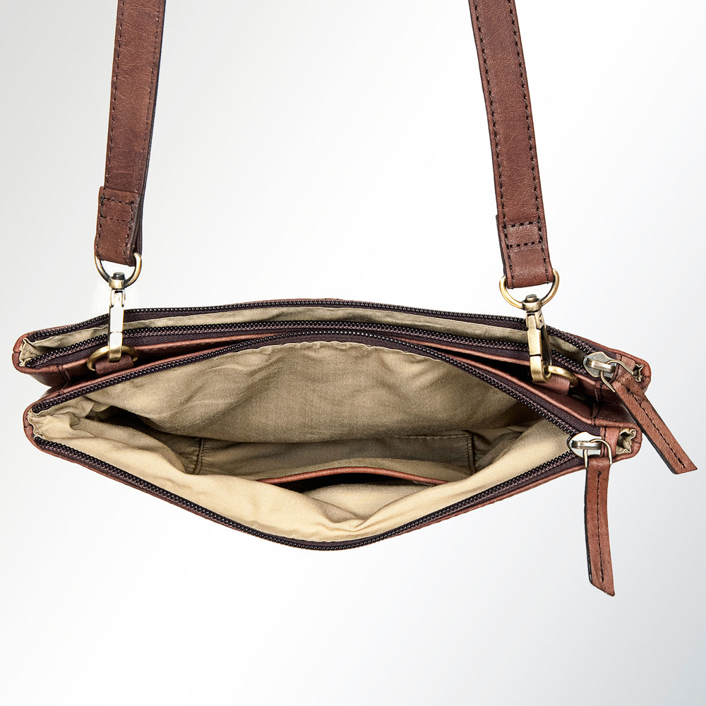 American Darling ADBGI119A Cross Body Genuine Leather Women Bag Western Handbag Purse