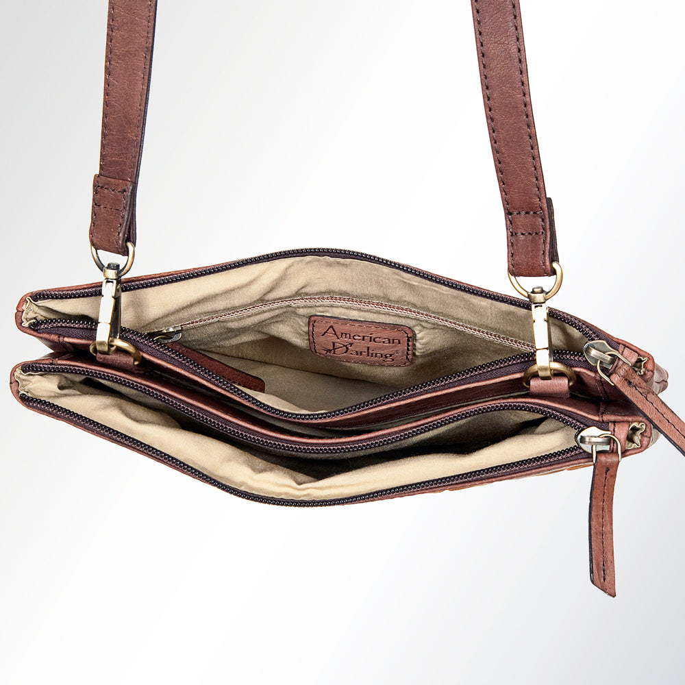 American Darling ADBGI119A Cross Body Genuine Leather Women Bag Western Handbag Purse