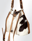 American Darling ADBGI125B Bucket Hair-On Genuine Leather Women Bag Western Handbag Purse