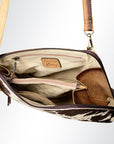 American Darling ADBGI126B Cross Body Hair On Genuine Leather Women Bag Western Handbag Purse