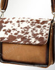 American Darling ADBGI127B Cross Body Hair On Genuine Leather Women Bag Western Handbag Purse