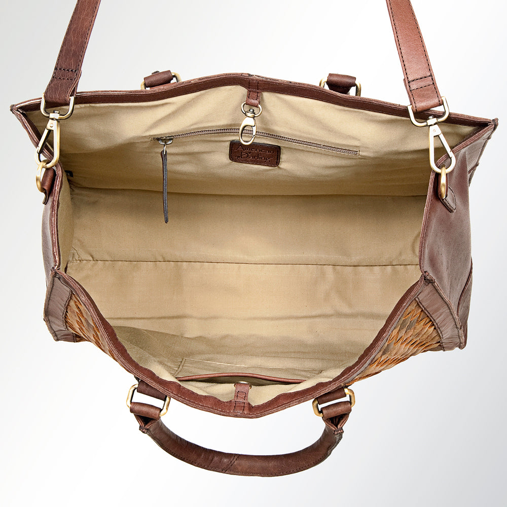 American Darling ADBGI135A Briefcase Genuine Leather Women Bag Western Handbag Purse