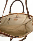 American Darling ADBGI135B Tote Hair On Genuine Leather Women Bag Western Handbag Purse