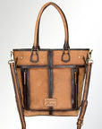 American Darling ADBGI136B Tote Hair On Genuine Leather Women Bag Western Handbag Purse