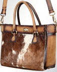 American Darling ADBGI138B Tote Hair On Genuine Leather Women Bag Western Handbag Purse