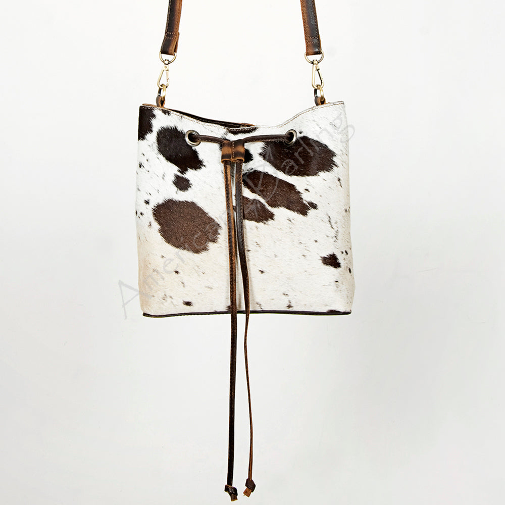 American Darling ADBGI140B Bucket Hair-On Genuine Leather Women Bag Western Handbag Purse