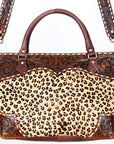 American Darling Tote Hand Tooled Hair On Genuine Leather Women Bag Western Handbag Purse
