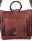 American Darling Tote Hand Tooled Hair On Genuine Leather Women Bag Western Handbag Purse
