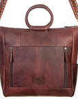 American Darling Tote Hand Tooled Hair On Genuine Leather Women Bag Western Handbag Purse